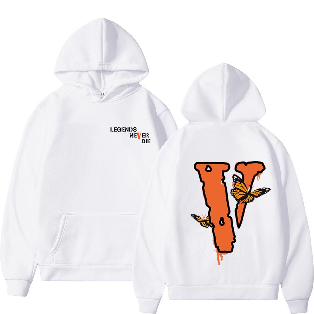 ผ้าฝ้าย Hoodie💖 เสื้อกันหนาว มีฮู้ด ผ้าโพลีเอสเตอร์ ลาย Vlone Friends Angel Ioose แฟชั่นฤดูใบไม้ร่วง