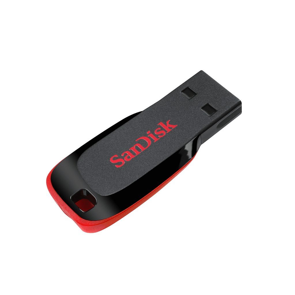 SANDISK แฟลชไดร์ FlashDrive Cruzer BLADE 32GB (Blue) USB2.0 แฟลชไดร์ฟ ของแทั ประกัน Synnex (SDCZ50)
