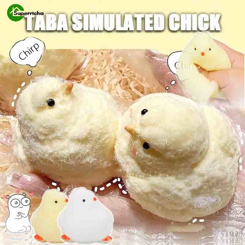 ตุ๊กตาจําลองเจี๊ยบ โมจิ ของเล่นบีบ- แห่กัน สัตว์รูปร่างของเล่นคลายเครียด-ลูกบีบอัดเด้งช้านุ่ม-สร้างสรรค์, การ์ตูน, น่ารัก, ตลก-สําหรับเด็กผู้ใหญ