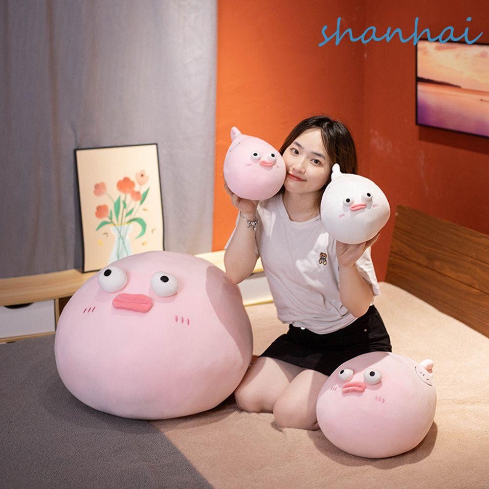 Shanhai ปลาปักเป้าของเล่นตุ๊กตาน่ารัก Sleeping Mate ของเล่นตกแต่งบ้านหมอนนุ่มหมอนนอนของเล่นนุ่มปลาปักเป้าตุ๊กตา