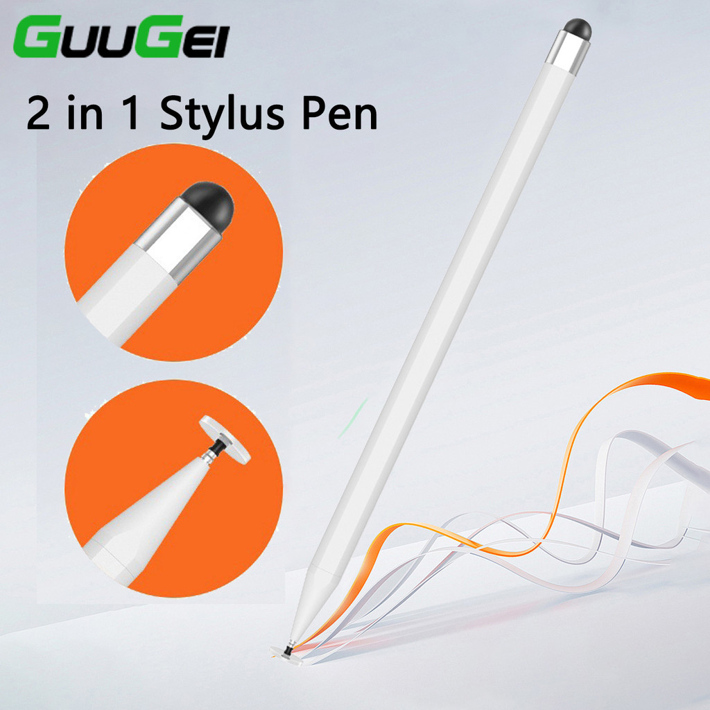 Guugei Universal 2 in 1 ปากกาสไตลัสหน้าจอสัมผัสปากกา Capacitive IOS Android แท็บเล็ตโทรศัพท์วาด Stylus