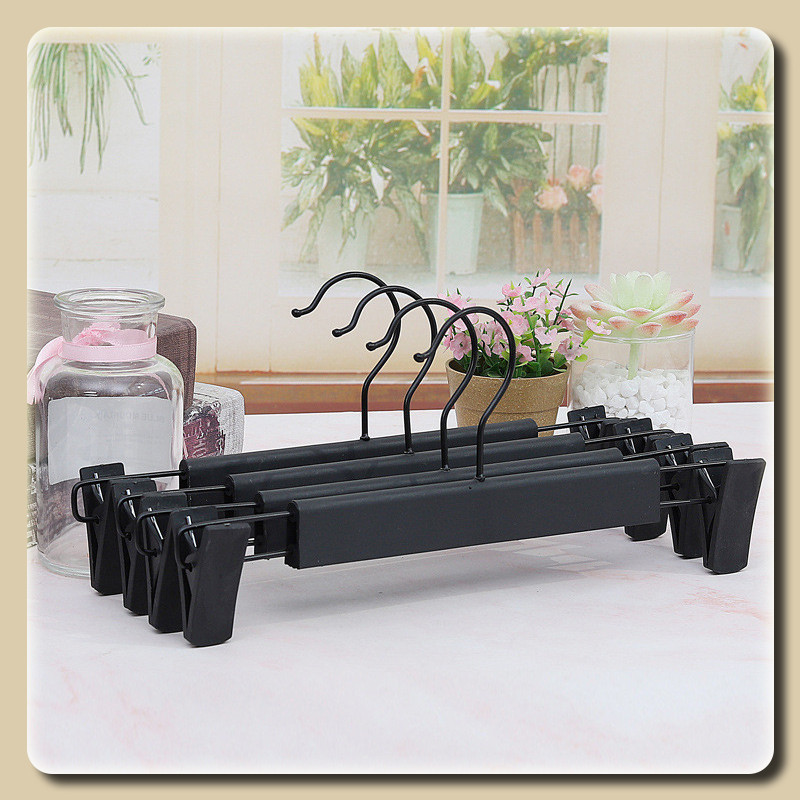 YTL [5 ชิ้น] ไม้แขวนเสื้อแบบมีที่หนีบในตัว หนีบได้ 2 ระดับความกว้าง ที่แขวนคลิปพลาสติก