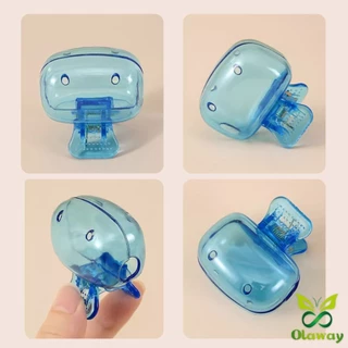Olaway กล่องเก็บหัวแปรงสีฟัน พกพาและกะทัดรัด ใส กันฝุ่น กล่องเก็บหัวแปรงสีฟันกันน้ํา Toothbrush Head Clip