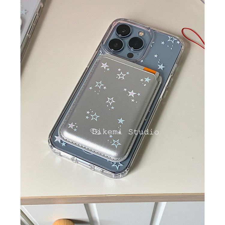 เกาหลีIns niche Y2KหวานCoolเครื่องเทศหนังกระเป๋าบัตรเงินเคสโทรศัพท์แม่เหล็กสําหรับIphone 17/16/15promax/14pro/13/12/11 โทรศัพท์ป้องกันกรณี