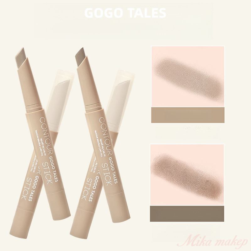 GOGO TALES ไม้กายสิทธิ์คอนทัวร์ปลายคู่พร้อมหัวแปรงเพื่อการปั่นที่ง่ายดาย
