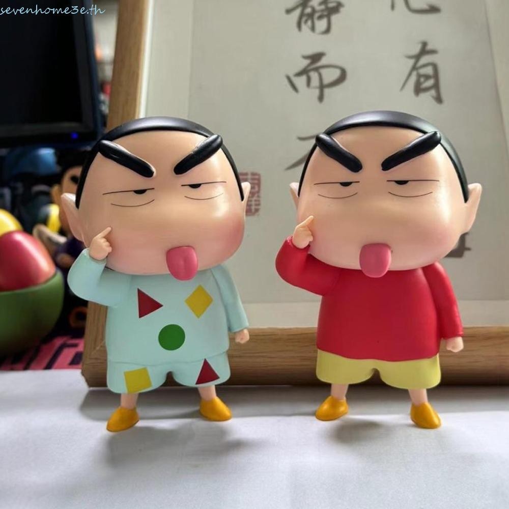 Sevenhome3e Crayon Shin-Chan ของเล่น, PVC ตุ๊กตา Stick Out ลิ้น Crayon Shin-Chan รูป, Action Figurine รูปปั้นอะนิเมะตลก Crayon รูปของเล่นเด็ก