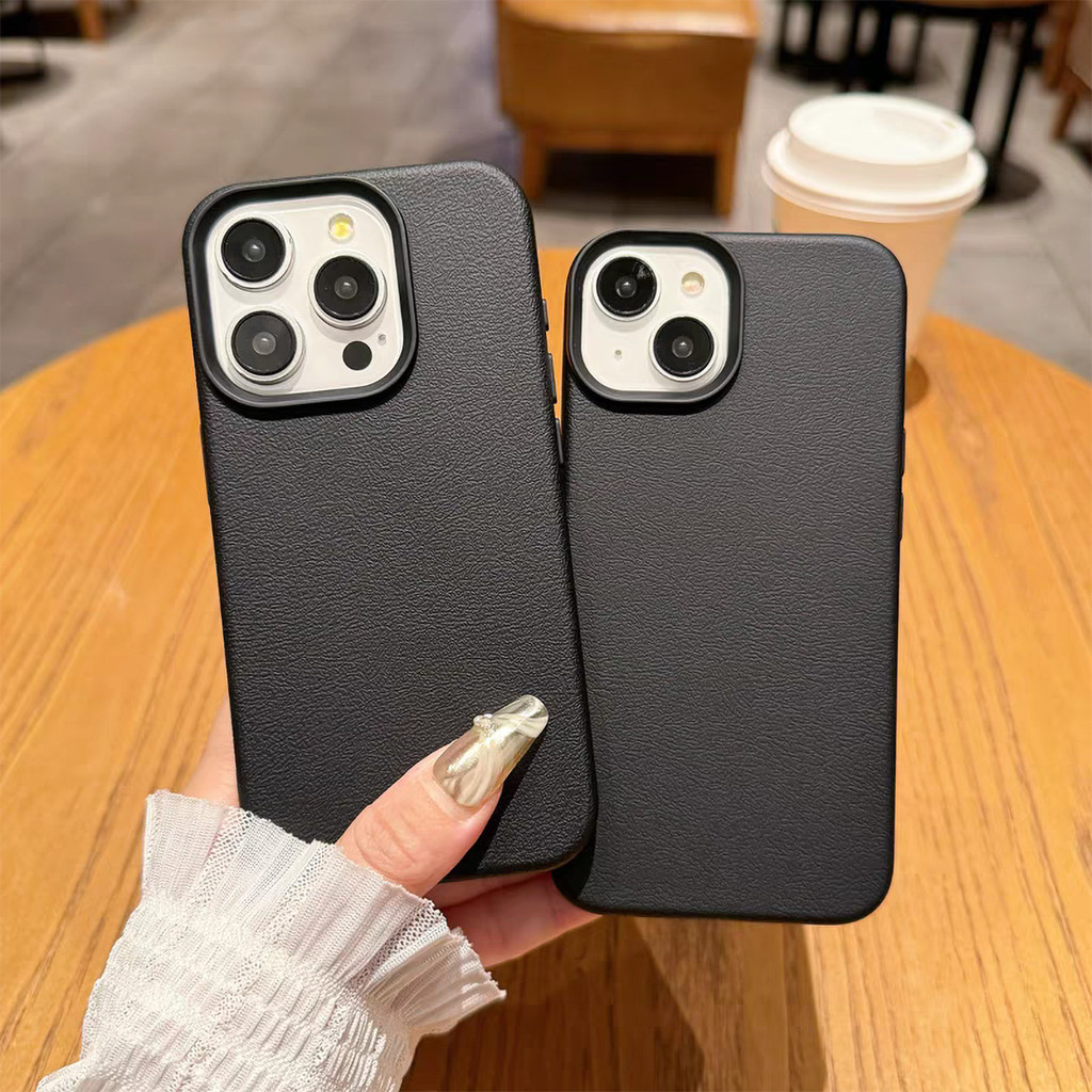 Leather TPU อ่อนนุ่มเคส For Iphone 16 11 13 14 Pro Max 15 Plus 12 XR X Xs 16promax 16pro 15promax 13promax เคสทรศัพท์
