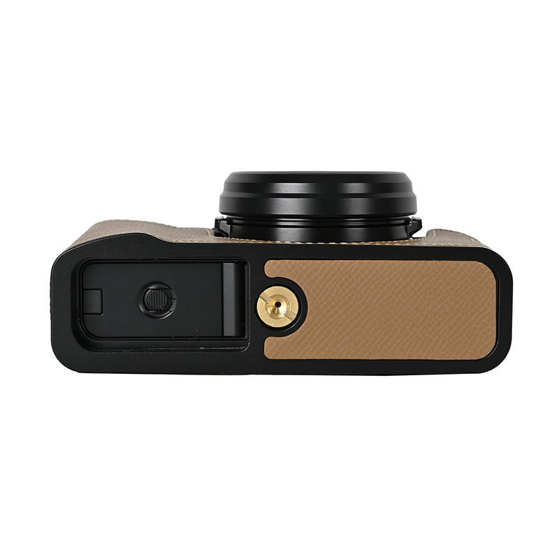 X100vi X100V ปลอกกระเป๋ากล้อง Handmade PU หนังกล้องครึ่งสําหรับ Fujifilm X100V X100VI ฝาครอบ