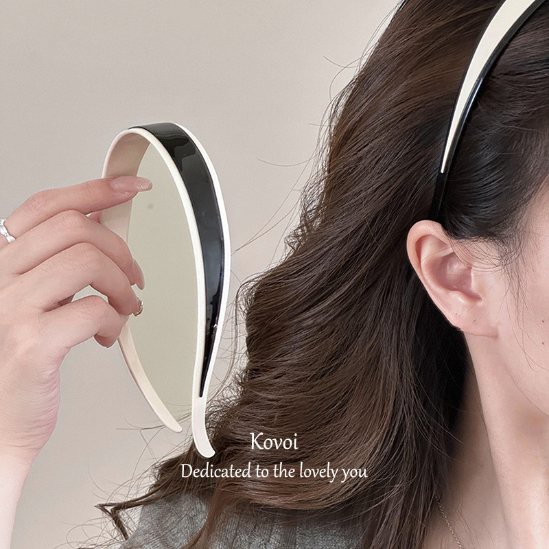 Kovoi/french Acetate แว่นตาแถบคาดศีรษะสไตล์ใหม่ Face Wash Pressed Hair Anti-slip แถบคาดศีรษะผม Bundle อุปกรณ์เสริมผม