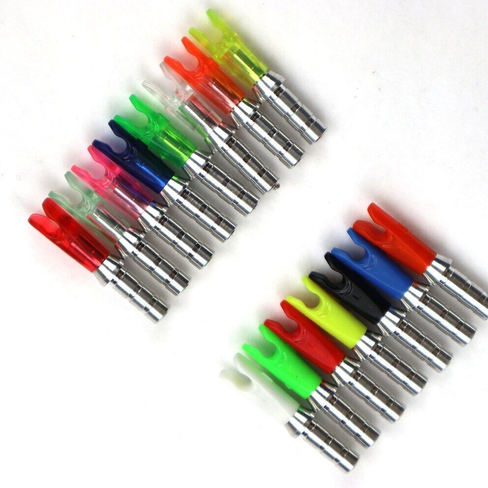36 ชิ้น Pin Nocks ขนาด L Nock + หมุดอลูมิเนียมสําหรับ ID 4.2 มม. 6.2 มม.