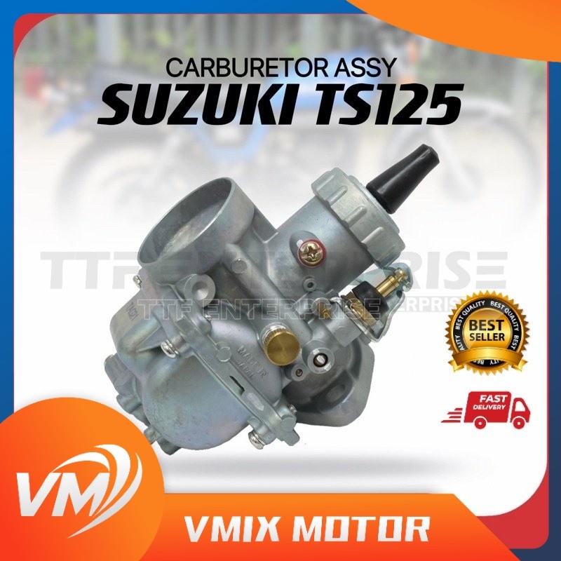 SUZUKI TS125 CARBURETOR ASSY TS 125 TS-125 CARBURATOR