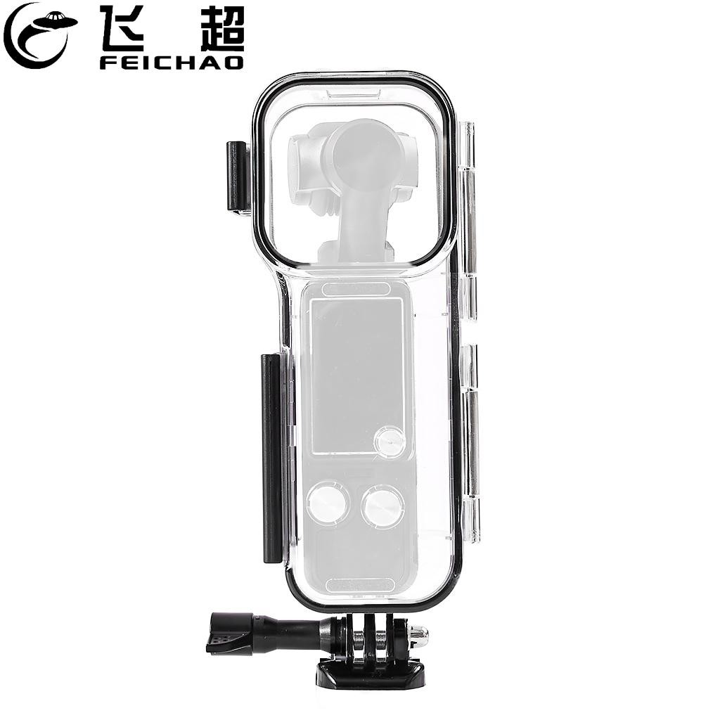 Feichao สําหรับ DJI OSMO Pocket 3 60M กันน้ําดําน้ําเต็มที่มองไม่เห็นป้องกันกรณีพร้อมอะแดปเตอร์เมาท์