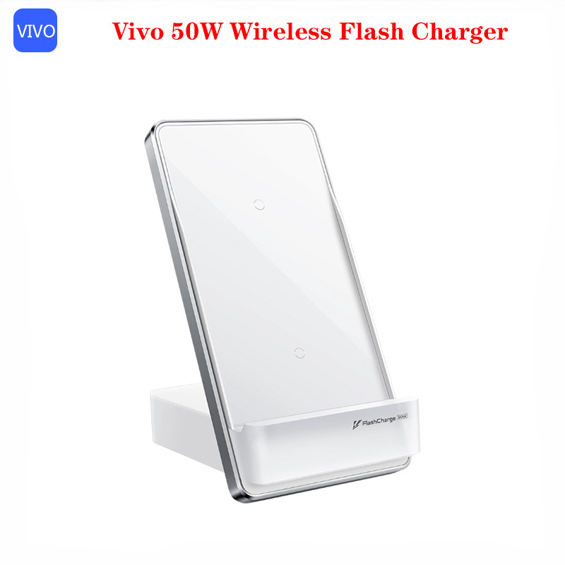 Vivo 50W Wireless flash Charger อย่างเป็นทางการของแท้ Ultra-flash ชาร์จแนวตั้งสําหรับ Vivo X70 Pro + Iqoo 8 9 Pro