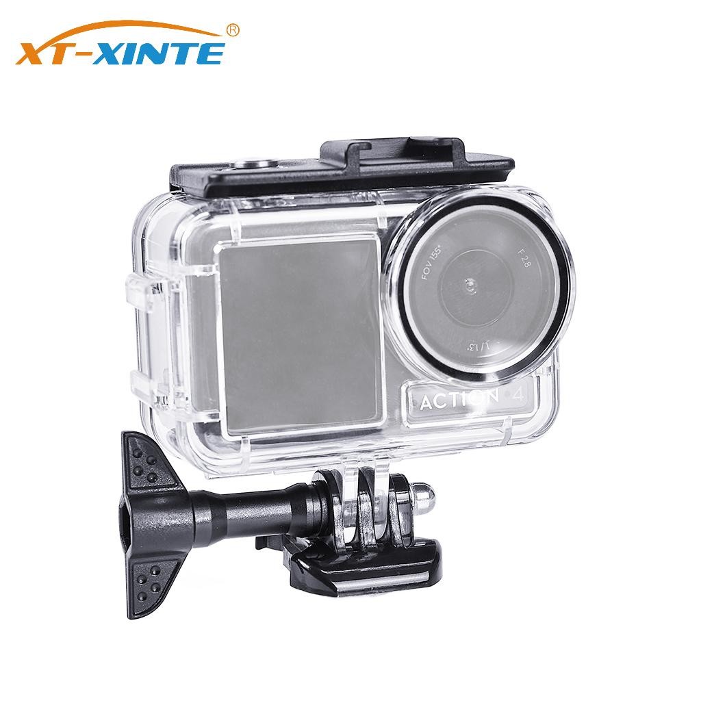 Xt-xinte 60M เกราะป้องกันกันน้ําสําหรับ DJI OSMO Action 5pro Action 3 4 กล้องกรณี Dive Shield สําหรับการถ่ายภาพดําน้ําใต้น้ํา