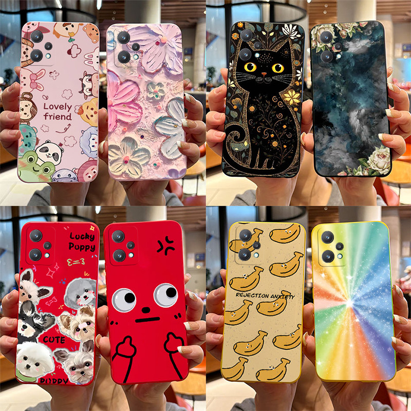 สําหรับrealme 9 Pro / Realme 9 Pro Plusเคสโทรศัพท์น่ารักการ์ตูนตลกสุนัขรูปแบบSoft MatteซิลิโคนสําหรับRealme 9Pro + ปลอก