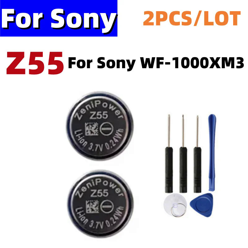 2pcs/lot  Z55 Battery For Sony WF-1000XM3 WF-SP900 WF-SP700N WF-1000X ZeniPower  Battery TWS Earphon