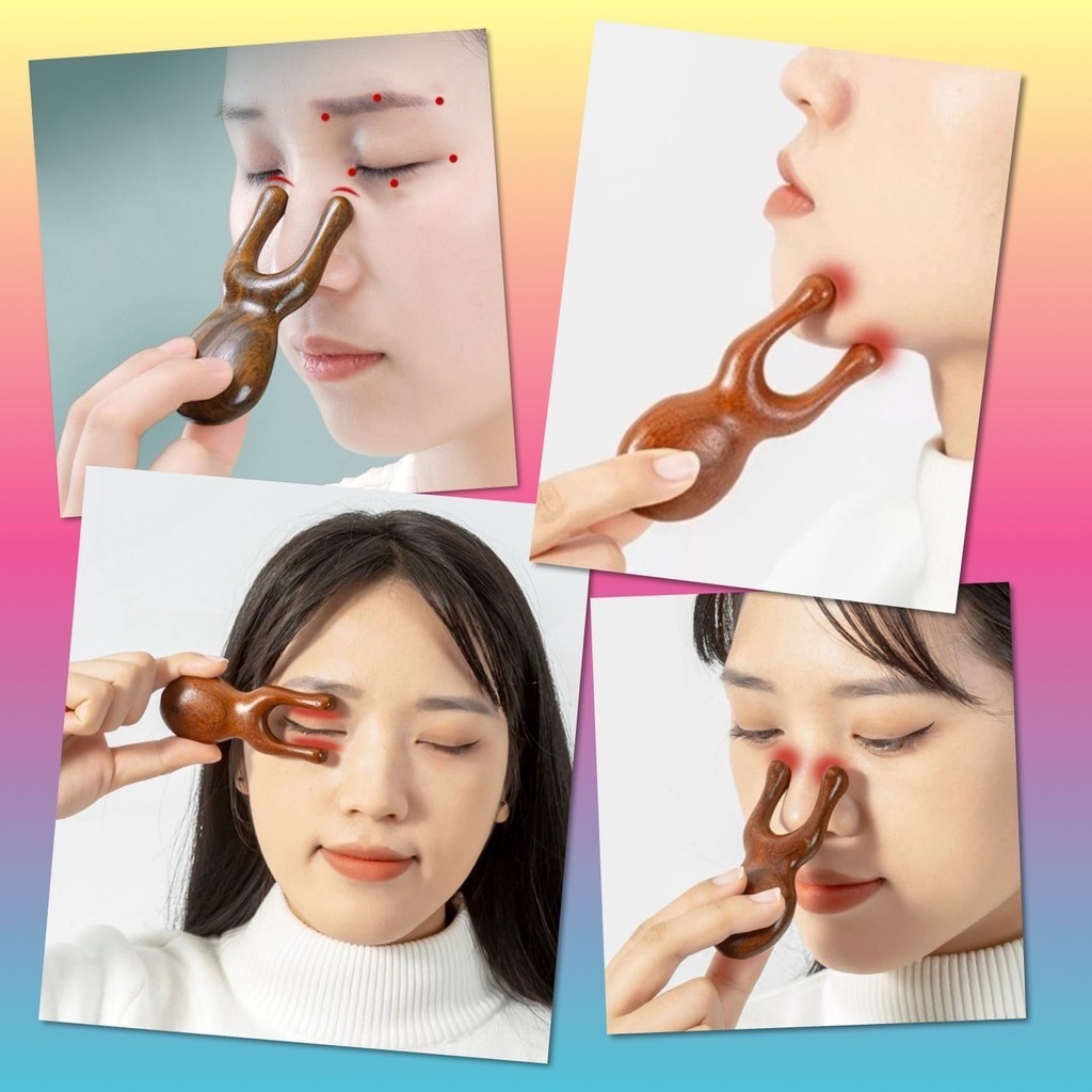 🌸 ไม้นวด จมูก หว่างคิ้ว ขมับ กดจุด ไมเกรน ไม้นวดเท้า ฝ่าเท้า นวด คอ บ่า ไหล่ มือ แก้ปวดเมื่อย สปา กัวซา คลายกล้ามเนื้อ 🌸 - รูปที่ 4