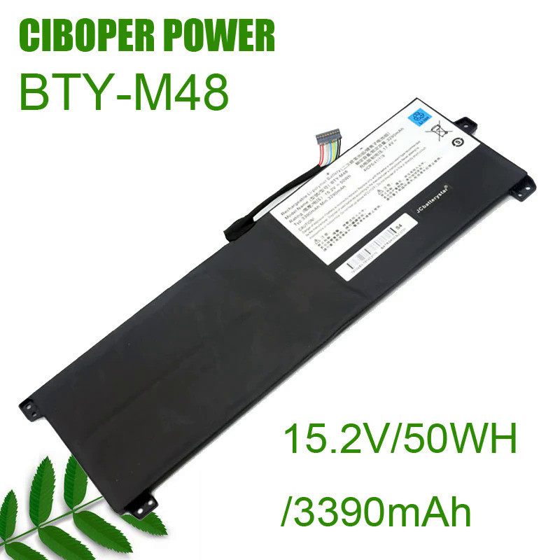 CP Laptop Battery BTY-M48 15.2V/50WH/3390mAh For MSI PS42 8M-211PH 8RB Prestige 8RA-044VN 8RC-001ES 