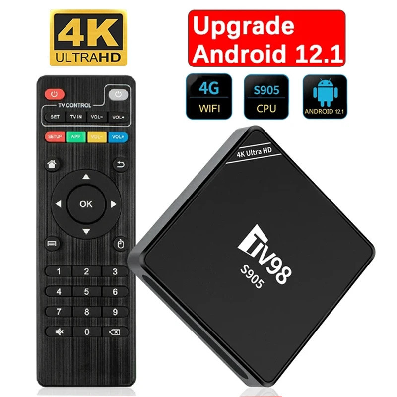 S905 Android TV Box HD set TOP BOX 4K amlogic s905l WiFi android12.1กล่องทีวีสมาร์ทเครื่องเล่นมีเดีย
