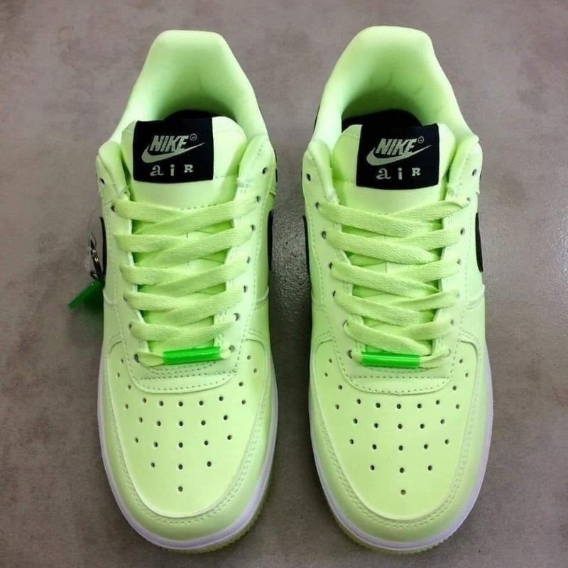 ♞Nike Air Force 1 Nike Day SMILE Face Luminous (เรืองแสงในที่มืด)