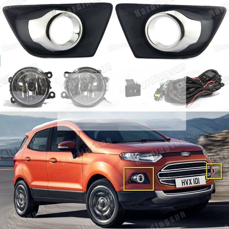 (พร้อมสายไฟและสวิตซ์)โคมไฟฝ้า / ไฟตัดหมอก / ไฟโคมไฟกันชนหน้า / ชุดไฟตัดหมอกสําหรับ Ford Ecosport 201