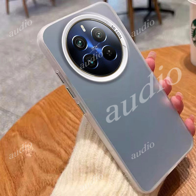 Realme 12 Pro + 5GหรูหราIMDเคสโทรศัพท์สีเงินสีสันสดใสสําหรับRealme 12 12x12 + 12Pro + 5G 4G 2024 โลหะFrosted Hard Shellฝาครอบป้องกันสําหรับRealme12 + Realme12x 5G Anti Fallกรณี