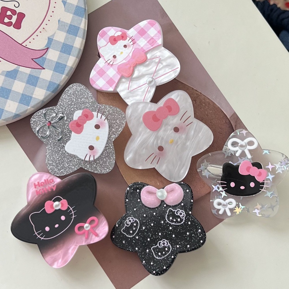 ยอดนิยม Geometric Hairpiอะคริลิค KT Cat Star Gn สําหรับเด็กผู้หญิง