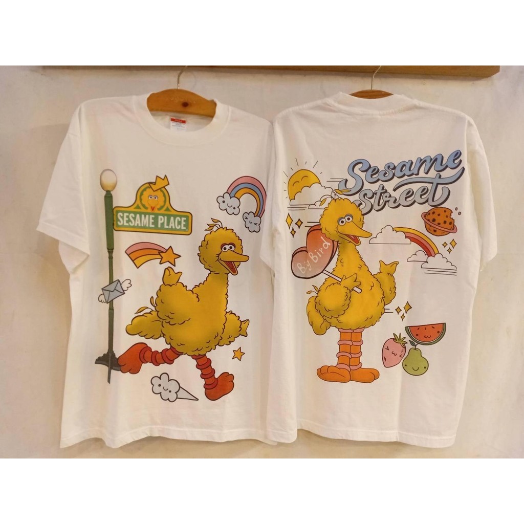 เสื้อลายSesameStreetสกรีนDTG(ป้ายUnitedAthle)