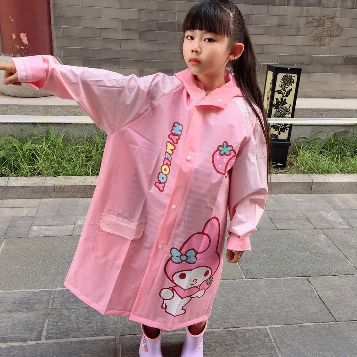 เสื้อกันฝนเด็กผู้หญิง Sanrio Hello Kitty ลายการ์ตูน thumbnail 4