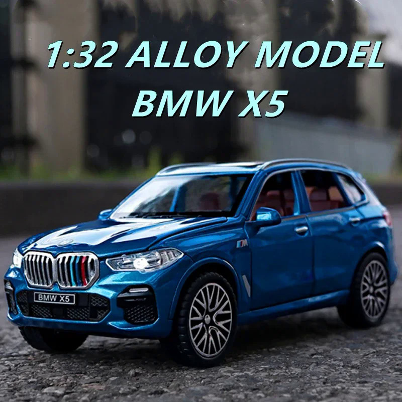 1:32 BMW X5 SUV Alloy Car Model Diecasts & Toy Vehicles Metal Toy Car Model Simulation Sound and Lig