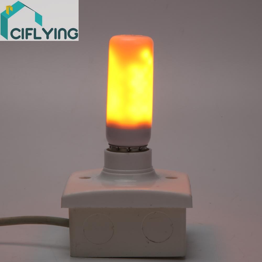 E27 E14 7W LED เอฟเฟกต์เปลวไฟหลอดไฟไฟกะพริบ Emulation โคมไฟตกแต่ง [Ciflying.th]