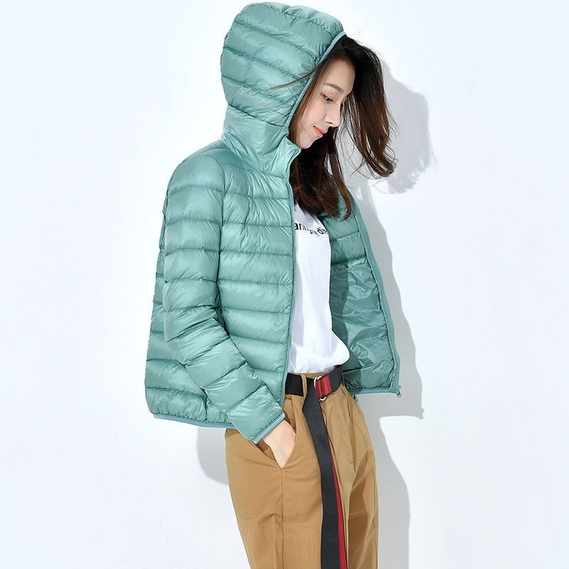 Ultra-light Plus ขนาดผู้หญิงผ้าฝ้ายเบาะ Dlothes S-5XL ฤดูใบไม้ร่วง Ultra Light น้ําหนักเสื้อ Outerwear