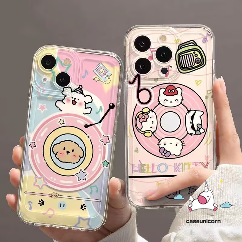 สําหรับ Infinix Hot 30i 10 40i 11 12 30 8 9 เล่นสมาร์ท 7 8 5 6 Pro Plus 8HD Tecno Spark GO 2024 20 10 Pro 10C 20C หมายเหตุ 40 30 Pro 12 G96 Happy Line Puppy น่ารัก Hello เคสลายการ์ตูนคิตตี้