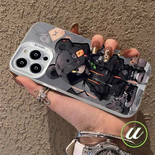 การ์ตูนแฟชั่นหมีความรุนแรงเย็น เคส Realme C53 C71 C75 C55 C20 C35 C51s C67 C25 C12 C21 C20A C17 Note 50 60 C33 C30 C15