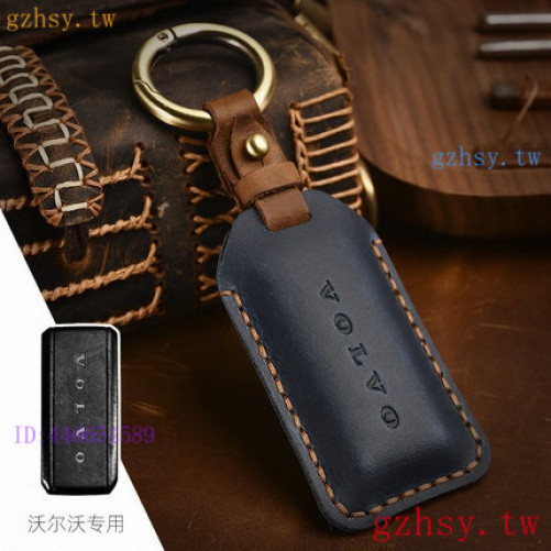 ข้อเสนอพิเศษในสต็อก (พวงกุญแจ) Regal Volvo Key Leather Case V90 Volvo XC90I-KEY Small Key Chip Case 