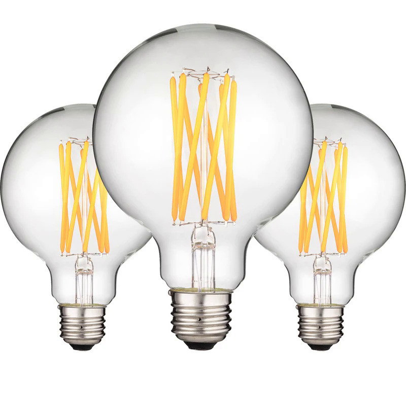 E27 Edison LED Filament Bulb  G95 G80 Globe  Bulb 2700K 4000K 12W 16W   Retro Vintage Lamp Decorativ