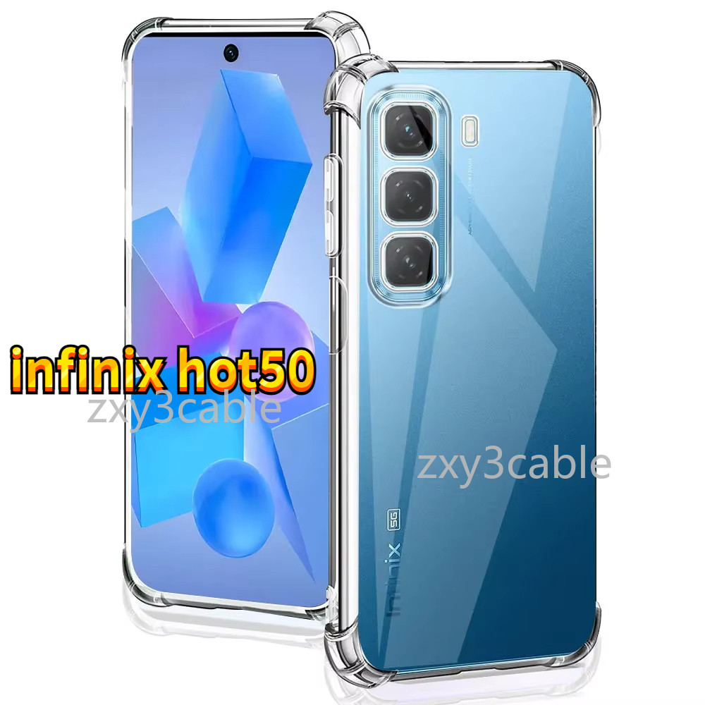 ซิลิโคนใสปลอกอ่อนสําหรับ Infinix Hot 50 Pro Hot50Pro + Hot50Pro 4G 5G 2024 TPU โปร่งใสสําหรับ Hot50 Hot50Pro + 50Pro X6720 X6882 Slim เคสกันกระแทก