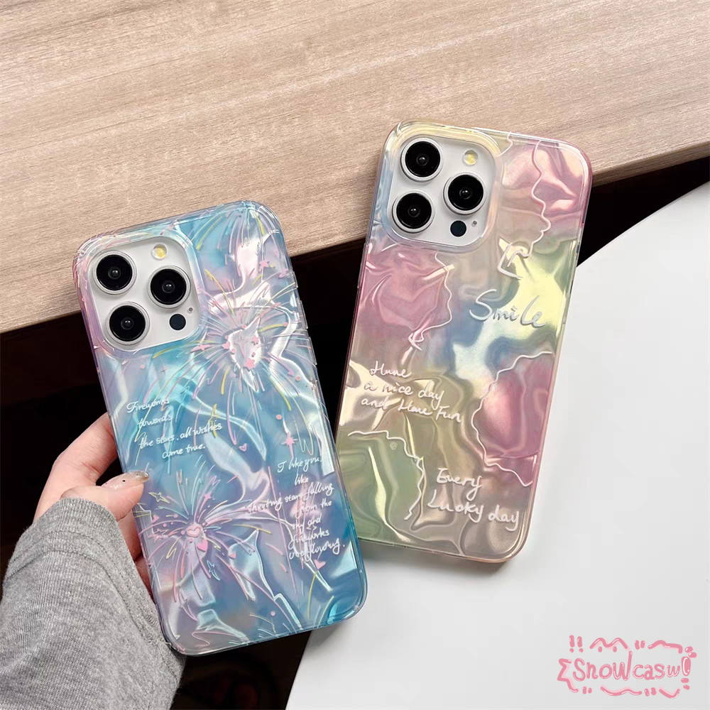 ลายเส้นสีเปื้อนกราฟฟิตี้ภาษาอังกฤษ ระลอกคลื่นความ เคสIPhone 7Plus 11 15 13 14 12 Pro Max XS XR X Max 7 15 8 Plus SE 2022