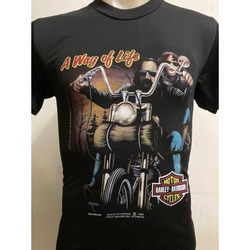 เสื้อยืด ลาย ฮาเล่ 3D สไตล์วินเทจ แฟชั่นผ้าฝ้ายแขนสั้นพิมพ์Size S-5XL
