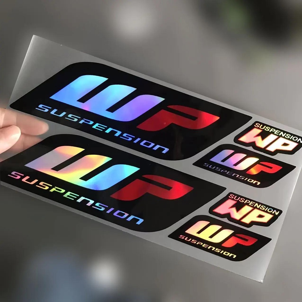 สําหรับ Kawasaki Honda SUZUKI Motorcycle Shocker สติ๊กเกอร์ WP อุปกรณ์มอเตอร์ไซค์กันน้ําสะท้อนแสง