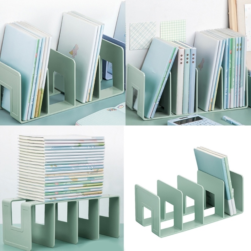 Stat Desk Bookend 4 ช่อง Bookend ขาตั้งท้ายหนังสือโต๊ะอเนกประสงค์