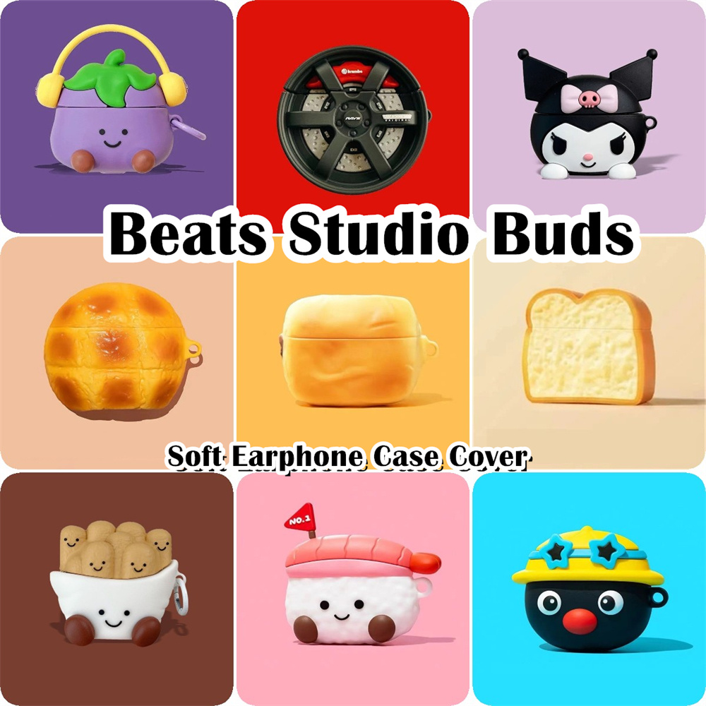 In Stockfor Beats Studio Buds Case Casing Soft Silicone Funny Cartoons Headphone Case Cover