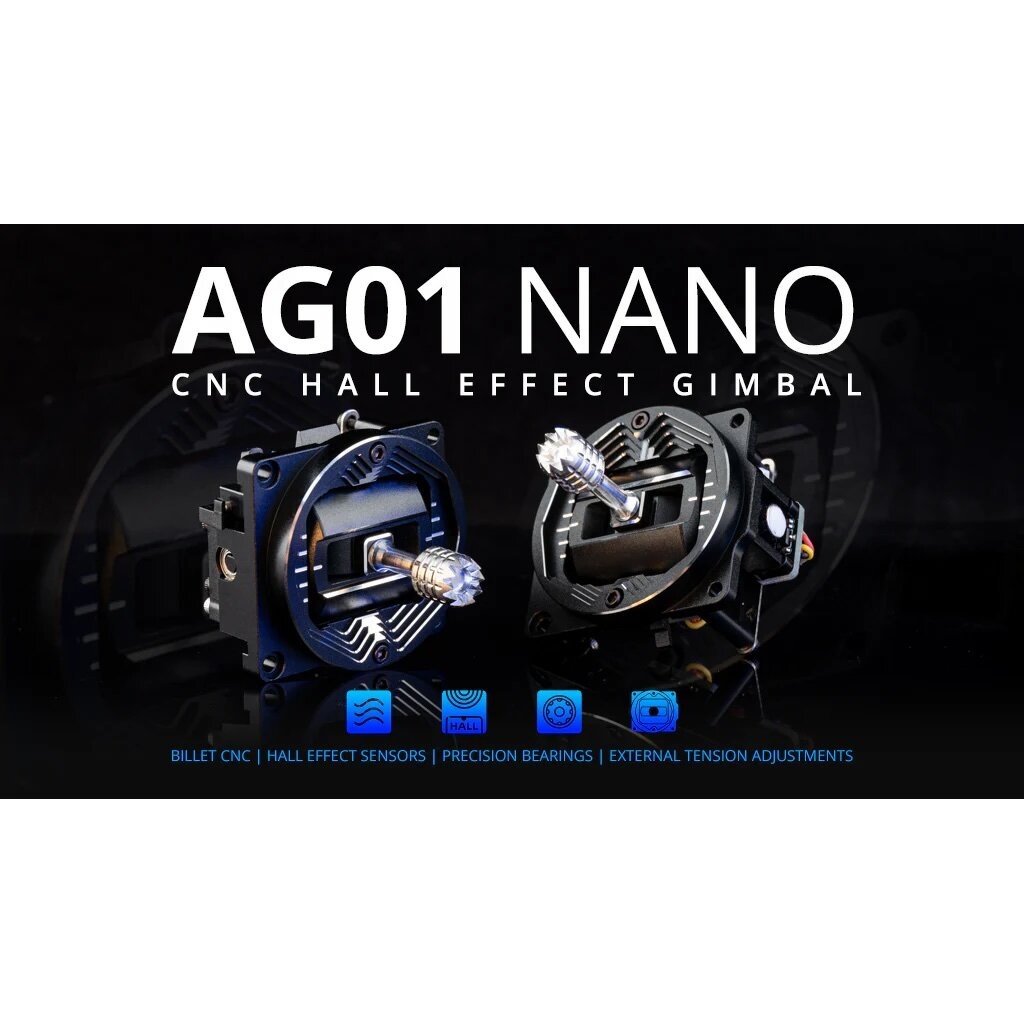 AG01 NANO CNC Hall Gimbals for Pocket Radio อุปกรณ์โดรน Drone
