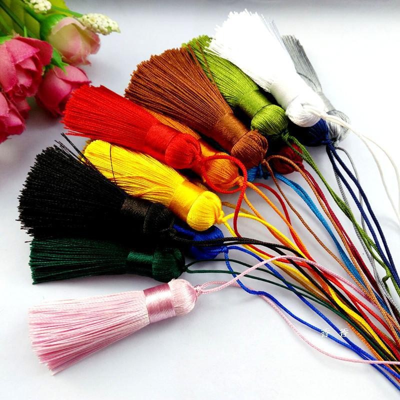 สั้นอ้วน5ซม. พู่ขนาดเล็ก DIY โทรศัพท์มือถือทำด้วยมือจี้แขวนรถวินเทจกดพู่พู่อุปกรณ์ขายส่ง