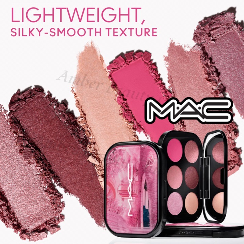 พร้อมส่ง แท้ %MACแมคConnect In Colour Eye Shadow Palette #Rose Lens #embedded in rurgundy อายแชโดว์