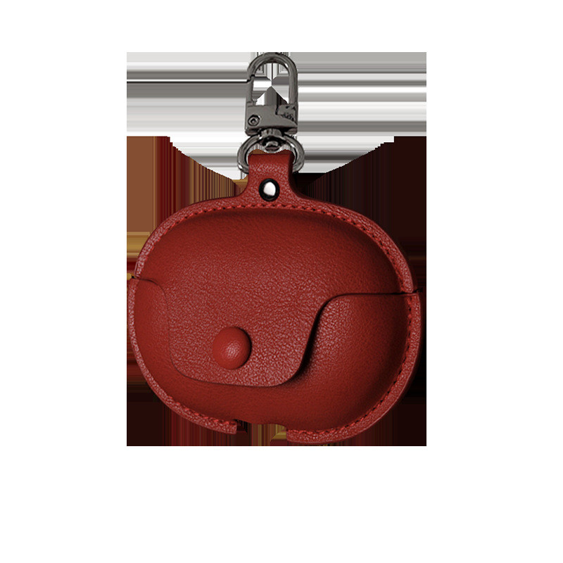 แฟชั่นIns สีทึบนุ่มกันกระแทกหนังหูฟังป้องกันกรณีเข้ากันได้สําหรับ Realme Buds Air3/Air3Neo/T01/T100/