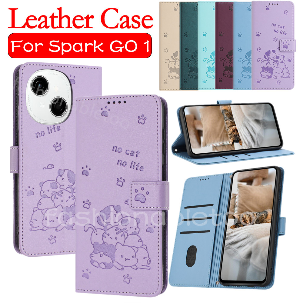 Flip หนังสําหรับ Tecno Spark Go 1s Go1s GO2 SparkGO1s SparkGO2025 SparkGO2024 TecnoSparkGo2 2025 2024 ขาตั้งแม่เหล็กผู้ถือปลอกกันกระแทกปกหลัง