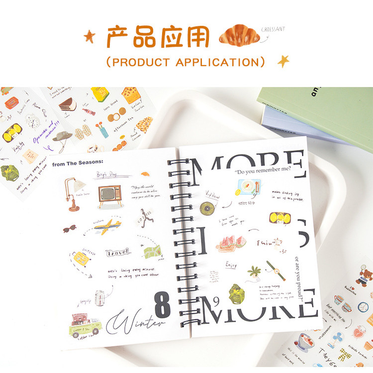 ไดลี่|6 ชิ้น In Love Letter Collage สติกเกอร์สัตว์เลี้ยงวัสดุกันน้ําสติกเกอร์ diy คู่มือภูมิทัศน์เคสโทรศัพท์ตกแต่ง Collage คู่มือสติกเกอร์ - รูปที่ 5