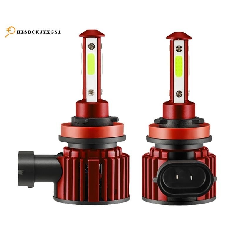 1 คู่ 4 ด้าน H8 H9 H11 LED Combo Head Light สูง/ต่ําหลอดไฟ Super Bright Ice Blue 8000K