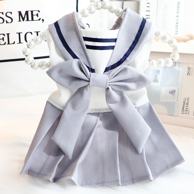 Navy Asagawa Blue Sound JK กระโปรงเสื้อผ้าสุนัขเสื้อผ้าแมว